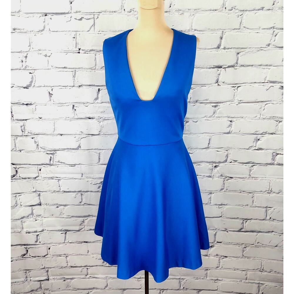 Alice + Olivia Dress Women S Blue Mini Dress Cocktail Party Event ASO Vanderpump
